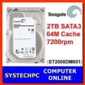 SEAGATE 2TB 3.5" SATA3 7200RPM 64MB HDD
