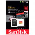 SANDISK EXTREME MICROSDHC 32GB V30 U3 C10 A1 UHS-1